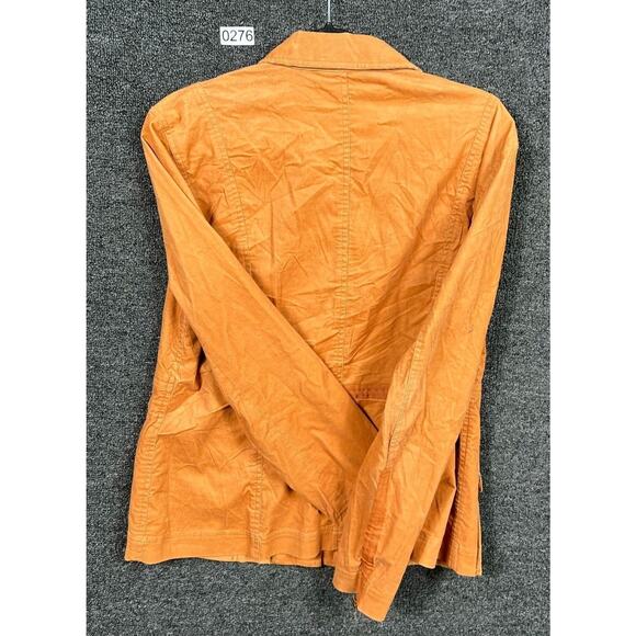 VTG Orvis Utility Jacket Womens Size 14 Brown Corduroy Snap Buttons Pockets - Picture 5 of 8